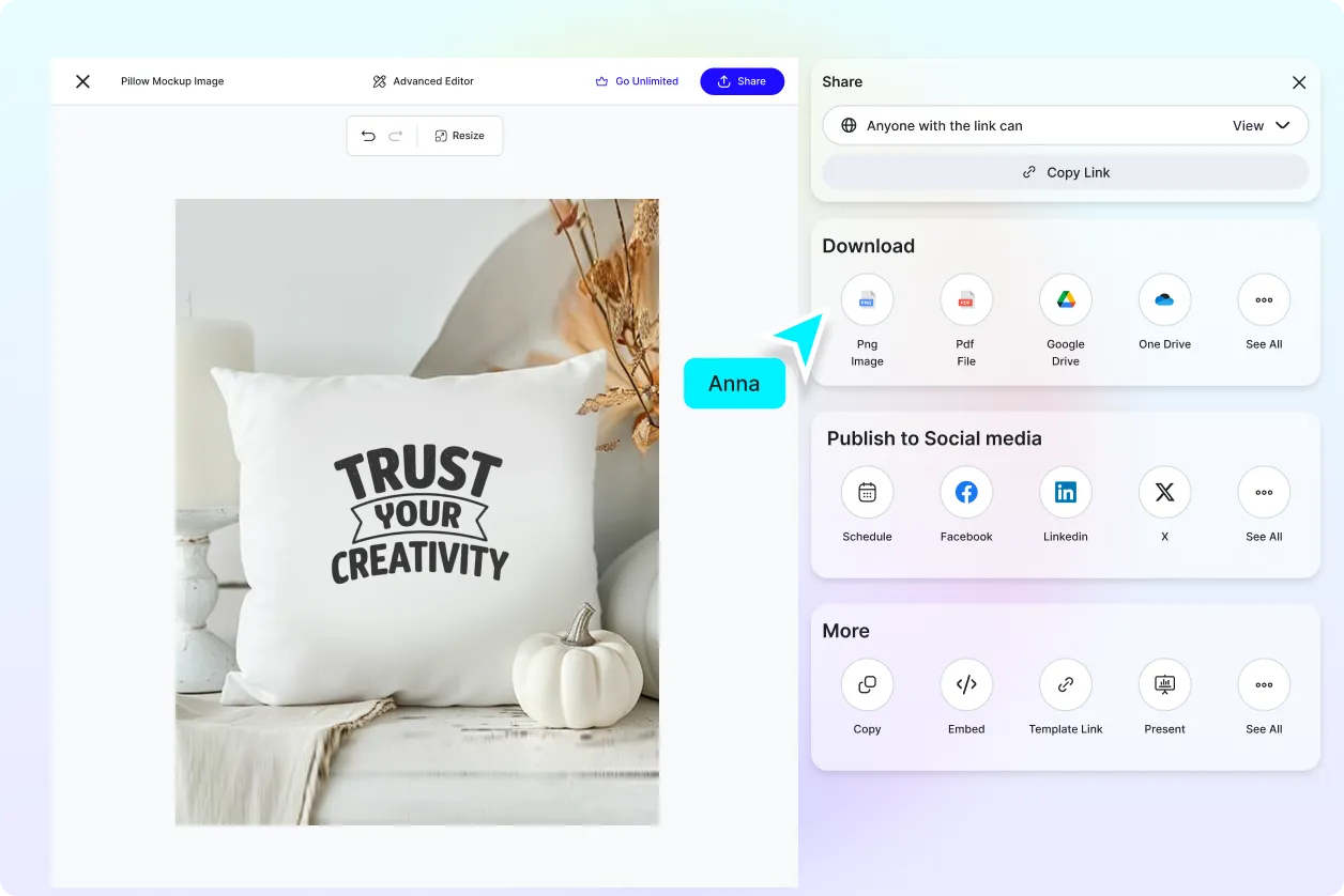 Free AI Pillow Mockup Image Generator, Free AI Pillow Mockup Maker Online
